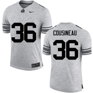 NCAA Ohio State Buckeyes Men's #36 Tom Cousineau Gray Nike Football College Jersey WTV6145ZT